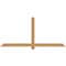 Ekena Millwork Eugene Smooth Timber Gable Bracket, Western Red Cedar, 72"W x 33"H x 3 1/2"D x 3 1/2"F, 11/12 Pitch GBW072X33X0404EUG00SWR - alternate 1